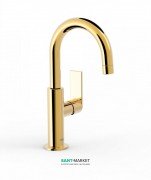 Змішувач для раковини Tres Loft colors одноважільний з поворотним виливом золото 20020504OR