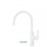 Змішувач для раковини Tres Loft colors одноважільний з поворотним виливом білий матовий 20020505BM