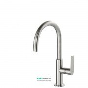 Змішувач для раковини Tres Loft colors одноважільний з поворотним виливом сталь 20020505AC