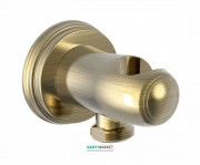 Шланговое подсоединение Tres Tres-Сlasic с держателем для душа состаренная латунь 24218201LV