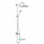 Душова система Tres Tres-Clasic з верхнім і ручним душем латунь сталь 24247602AC