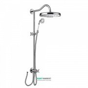 Душова система Tres Tres-Clasic з верхнім і ручним душем латунь хром 24247601