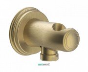 Шланговое подсоединение Tres Tres-Сlasic с держателем для душа состаренная латунь матовая 24218201LM