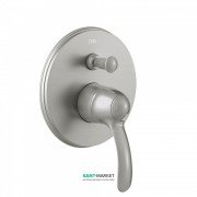 Змішувач для душу Tres Tres-Clasic одноважільний вбудований 2 канали сталь 24218001AC