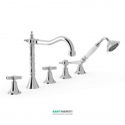 Змішувач на борт ванни Tres Tres-Clasic з ручним душем хром 24214601