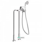 Смеситель для ванной Tres Tres-Сlasic однорычажный с напольным водозабором и ручным душем хром 24219402