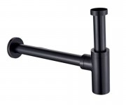 Сифон для раковини GRB зовнішній телескопічний чорний матовий 00030012