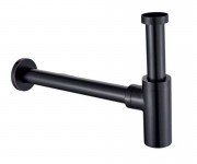 Сифон для раковины GRB наружный телескопический черный матовый 00030012