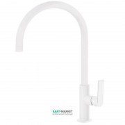 Змішувач для раковини Tres Loft colors одноважільний з поворотним виливом 232 мм білий матовий 20020506BM