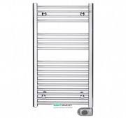 Електричний полотенцесушитель Zehnder Aura 200W з програмованим теном хром PBECZ-090-50-MQ-SC