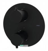Смеситель для душа GRB Time Black с термостатом 3 потребителя чёрный матовый 47130472