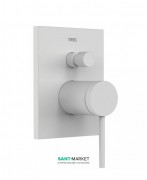 Змішувач для душа Tres Mono-Term одноважільний 2 каналу білий матовий 20118001BM