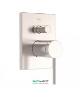 Змішувач для душа Tres Mono-Term одноважільний 2 каналу сталь 20118001AC