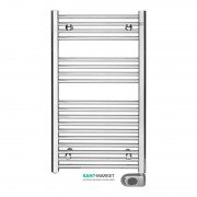 Электрический полотенцесушитель Zehnder Aura 200W с программируемым тэном хром PBECZ-090-50-MQ-HID