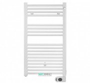 Електричний полотенцесушитель Zehnder Aura 500W з програмованим теном білий PBEZ-090-50-MQ-HID