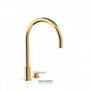 Змішувач для раковини Tres Project-Tres одноважільний з поворотним виливом золото 21110501OR