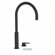 Змішувач для раковини Tres Project-Tres одноважільний з поворотним виливом чорний матовий 21110502NM