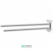 Тримач для рушників подвійний Sonia S-Cube настенный латунь хром 168019