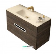 Тумба підвісна під раковину Sonia Play 80 МДФ горіх 167562