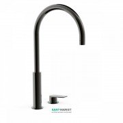 Змішувач для раковини Tres Project-Tres одноважільний з поворотним виливом чорний метал 21110502KM