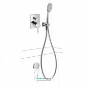 Смеситель для ванной Tres Mono-Term с ручным душем и наполнительным клапаном 06218013
