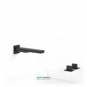 Смеситель для ванной Tres Slim colors двухвентильный черный матовый 20223801NM