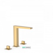 Змішувач на борт ванни Tres Slim colors двухвентильний матове золото 20210501OM