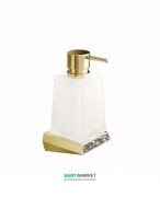 Дозатор для рідкого мила Sonia S8 SWK Sophisticated Soul настінний матове скло/латунь/камені Swarovski золото 165032