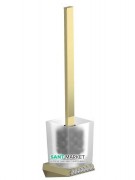 Щітка для унітазу Sonia S8 SWK Sophisticated Soul настінний матовое стекло/латунь/камни Swarovski золото 165070