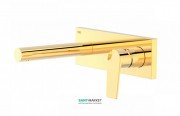 Змішувач для раковини Tres Project colors настінний вилив 163 мм золото 21120201OR