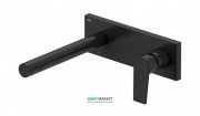 Змішувач для раковини Tres Project colors настінний виливши 213 мм чорний матовий 21120202NM