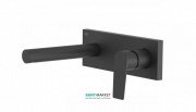 Змішувач для раковини Tres Project colors настінний вилив 163 мм чорний матовий 21120201NM