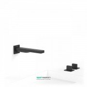 Смеситель для ванной Tres Slim colors двухвентильный черный матовый 20223801NM