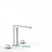 Смеситель на борт ванны Tres Slim-Tres двухвентильный хром 20210501