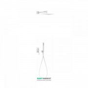 Душевая система Tres Slim colors с верхним и ручным душем белый матовый 20218006BM