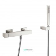 Змішувач для душа Tres Slim colors одноважільний з ручним душем сталь 20216701AC