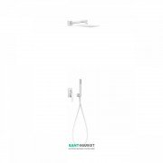 Душова система Tres Slim colors з верхнім і ручним душем білий матовий 20218006BM