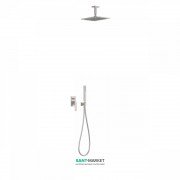 Душова система Tres Slim colors з верхнім і ручним душем сталь 20218080AC