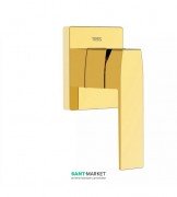 Змішувач для душа Tres Slim colors одноважільний 1 канал золото 20217701OR