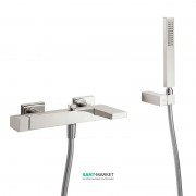 Смеситель для ванной Tres Slim colors с ручным душем сталь 20217001AC