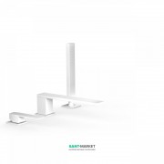 Змішувач на борт ванни Tres Slim colors з ручним душем білий матовий 20216101BM