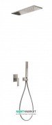 Душова система Tres Slim colors з верхнім і ручним душем сталь 20218003AC