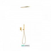 Душевая система Tres Slim colors с верхним и ручным душем матовое золото 20218003OM