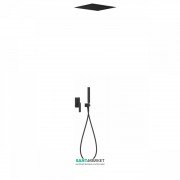 Душевая система Tres Slim colors с верхним и ручным душем черный матовый 20298001NM