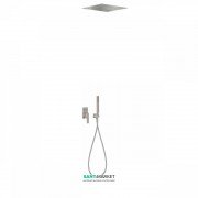 Душевая система Tres Slim colors с верхним и ручным душем сталь 20298001AC