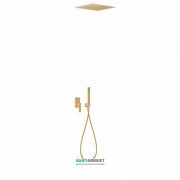 Душевая система Tres Slim colors с верхним и ручным душем золото 20298001OR