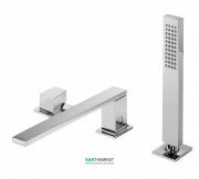 Смеситель на борт ванны Tres Slim-Tres с ручным душем хром 20216102