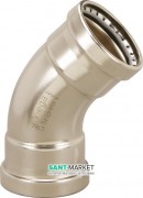 Отвод 45° Viega SeaPress 0326XL d88,9 сплав CuNiFe 90/10 556624