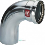 Отвод 90° Viega Prestabo XL 1116.1XL 88.9 нелегированная сталь 597665