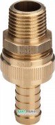 Фитинг елочка для присоединения шланга Viega 1831 ½х¾ латунь 105648
